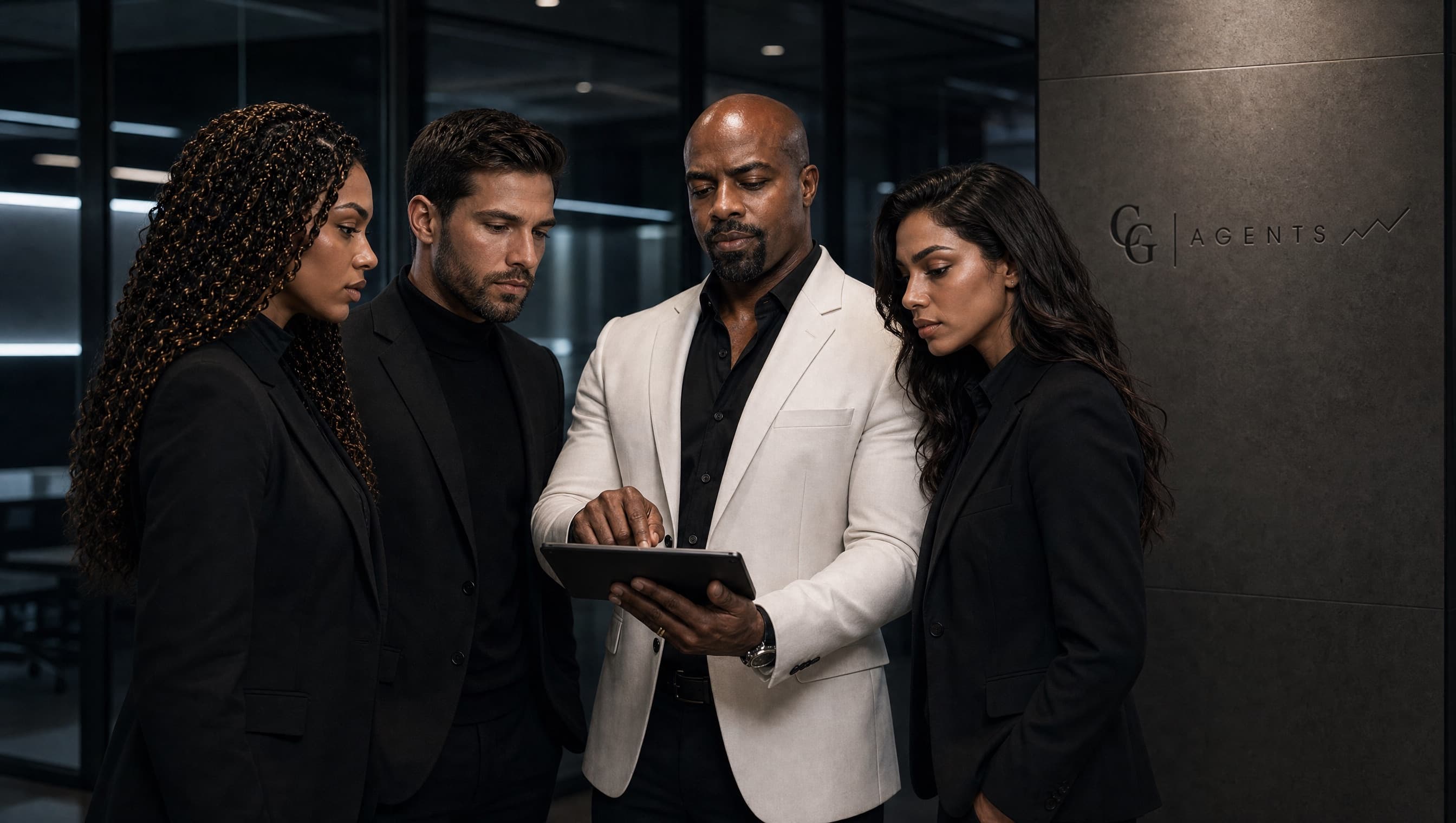 CG Intelligence Agents preparing an acquisition audit