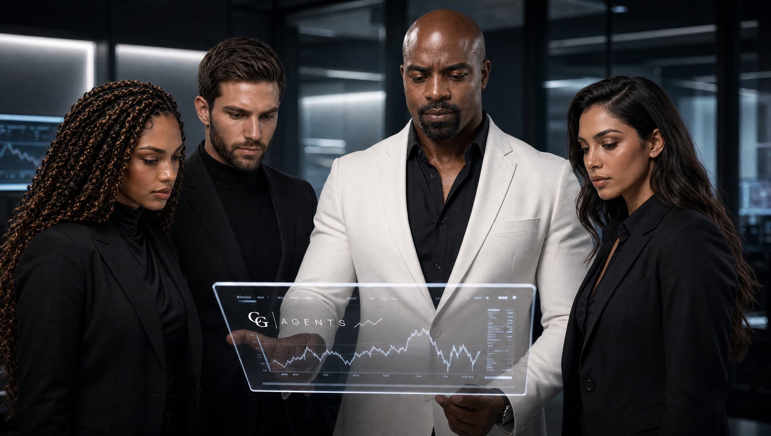 CG Intelligence Agents in an operational command room
