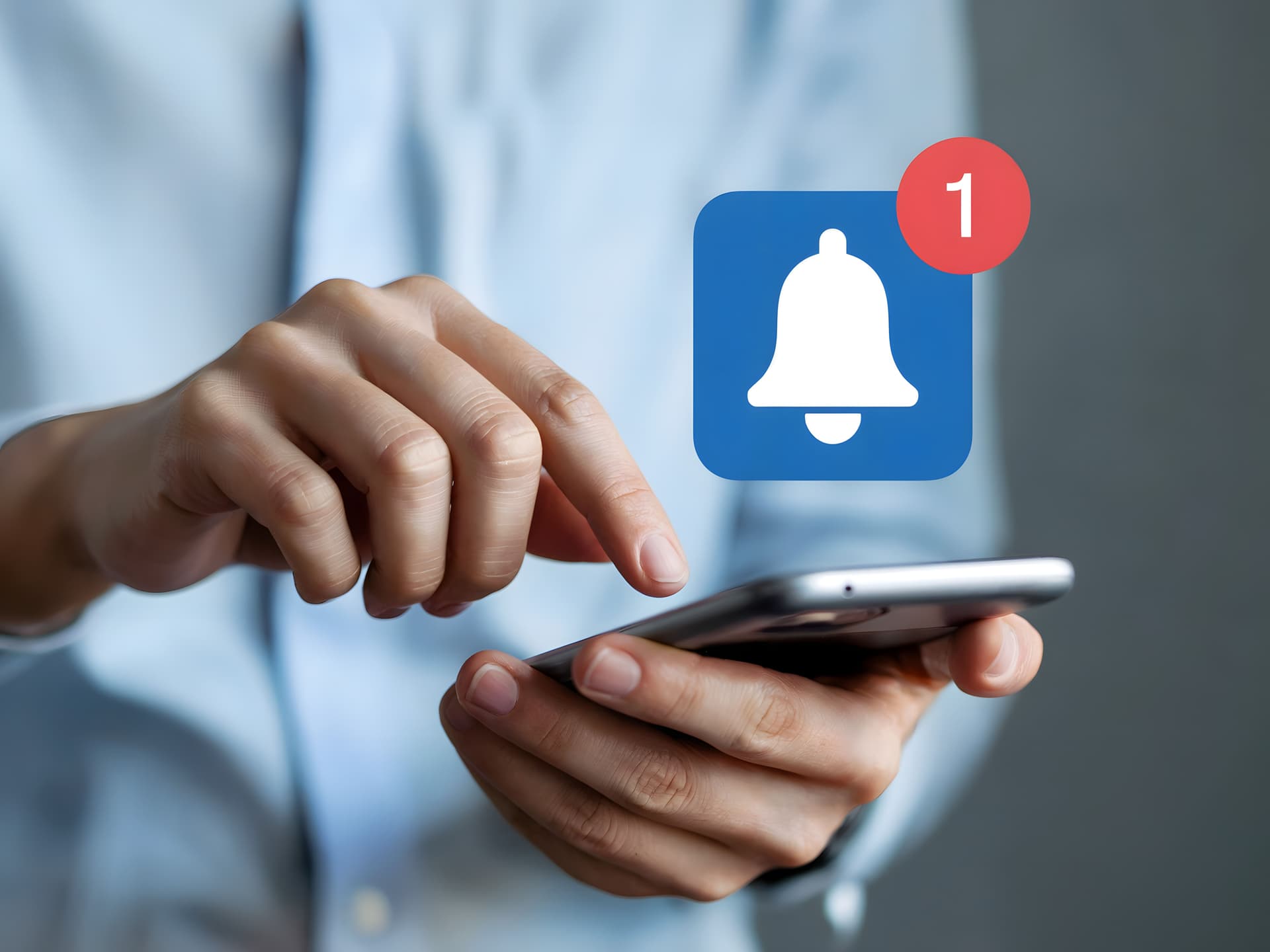 a notification showing up